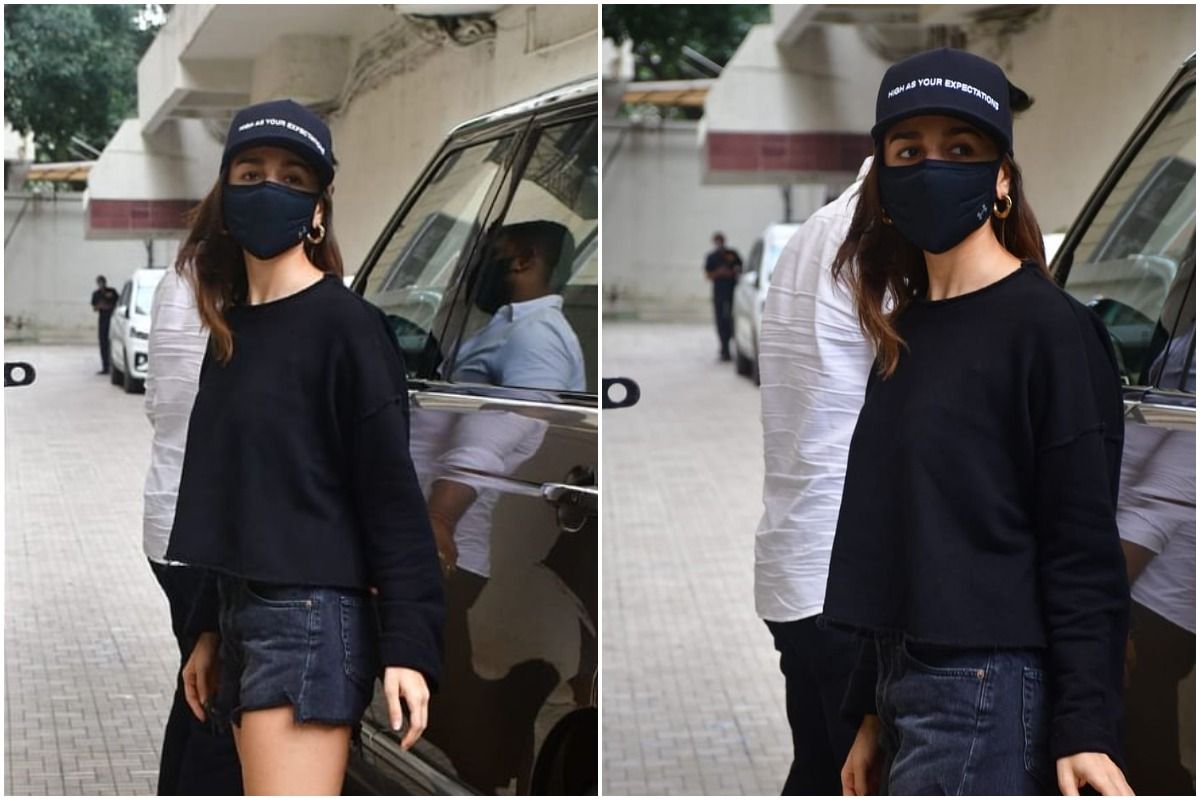 Alia Bhatt Looks Chic In A Black Sweatshirt With A Cap And Its All Because  Of Ranbir Kapoor