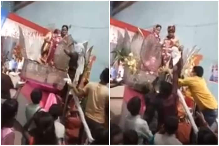 Groom's Mother Gets on Wedding Stage & Beats Her Son With Slippers During Jaimala