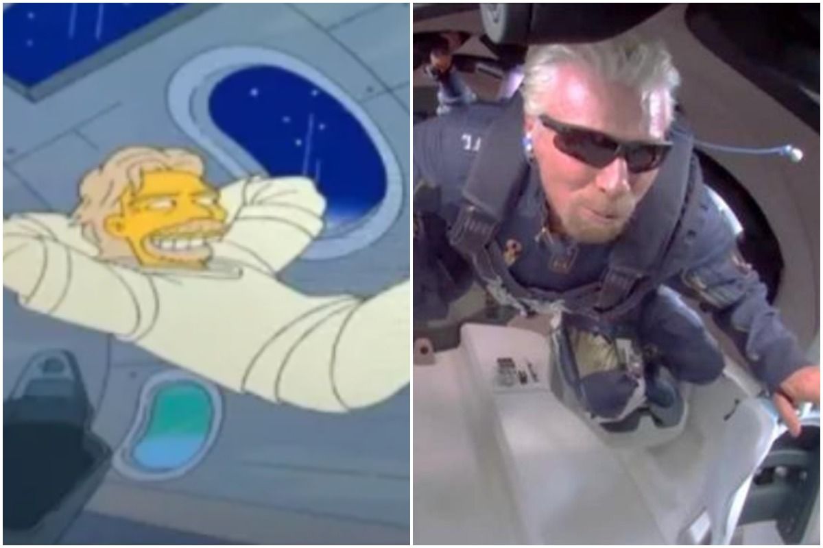 Did The Simpsons Predict Richard Branson's Stint in Space? This Viral Post Suggests So!