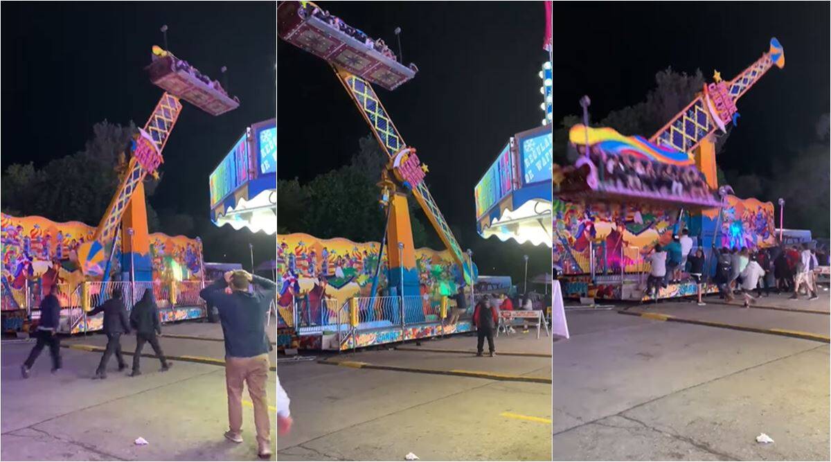 WATCH Video Captures Scary Moment Carnival Ride Spins Out of Control