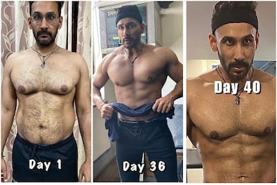 1 Year Natural Body Transformation at home, from Fat to Fit. 