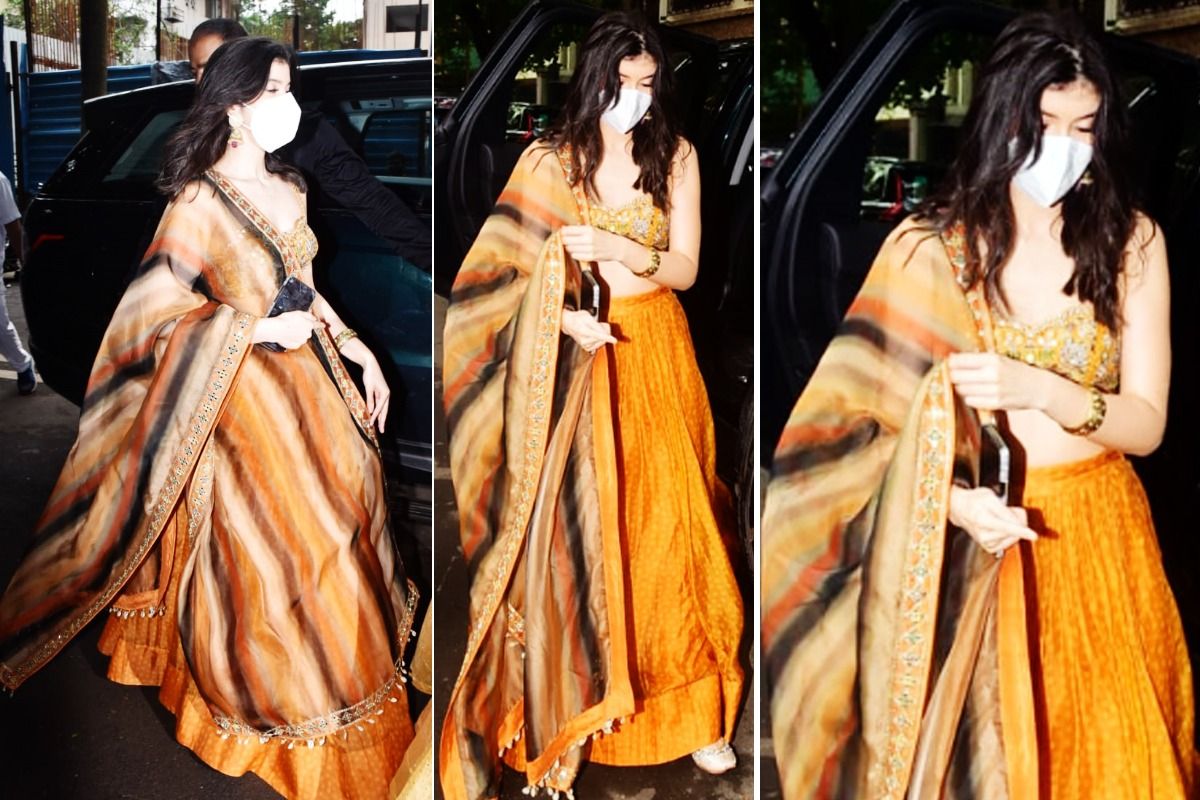 Rhea Kapoor's Wedding: Shanaya Kapoor Looks Pretty in a Floral Lehenga Worth Rs 78,000 | See Pics