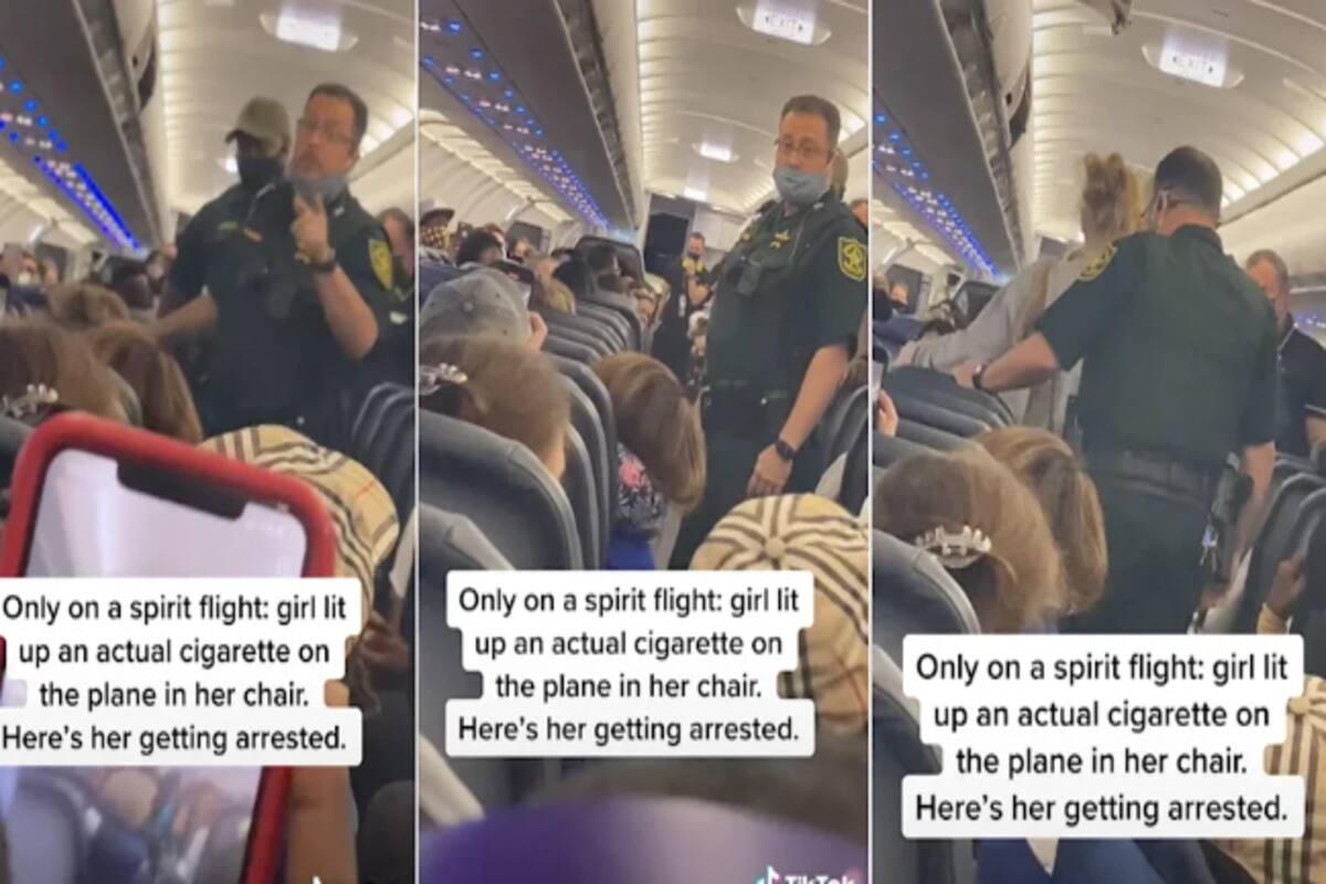 cigarettes on plane Woman Lights up a Cigarette on Plane & Starts Smoking, Passengers Left  Shocked