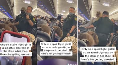 cigarettes in plane Woman Lights up a Cigarette on Plane & Starts Smoking, Passengers Left  Shocked