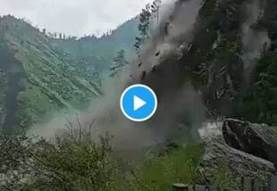 Video: Terrifying Landslide Hits Himachal's Kinnaur, Over 40 Feared Trapped Under Debris on Reckong Peo-Shimla Highway | WATCH