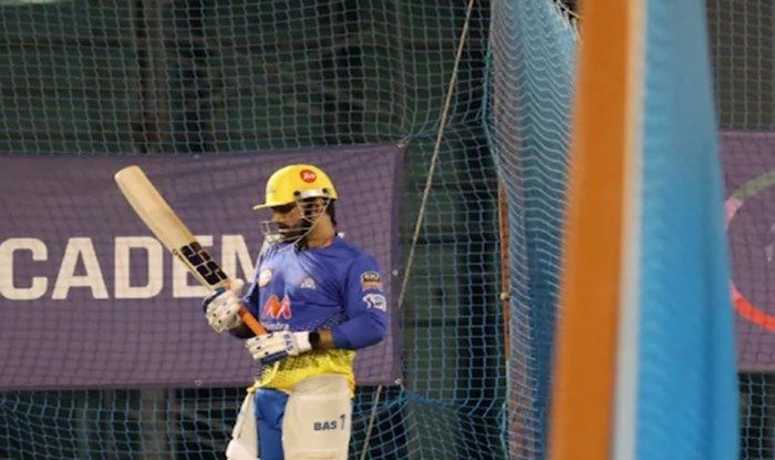 MS Dhoni Hits Monstrous Sixes During CSK Training Session in Dubai | WATCH VIDEO
