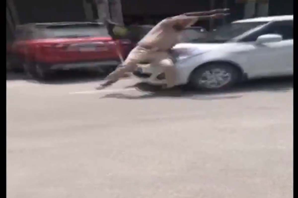Caught on Camera: Car Evading Security Check Hits Cop in Patiala | WATCH Here