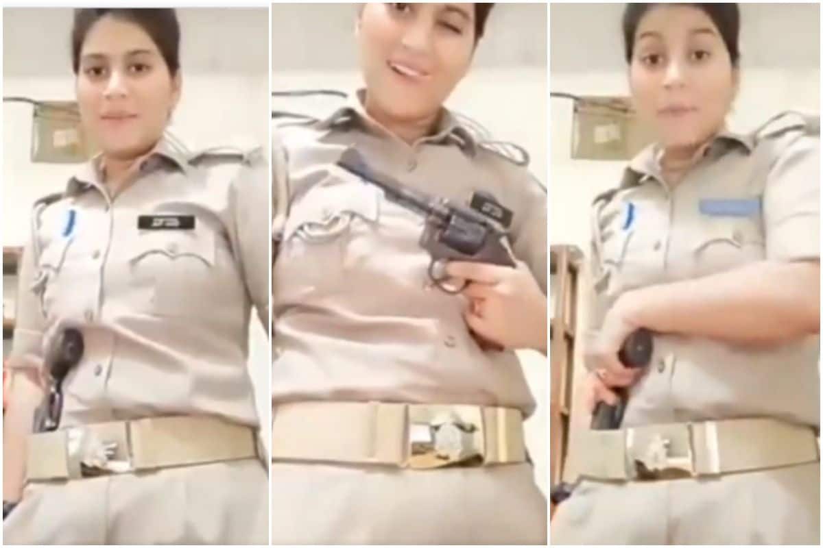 Agra Woman Constable Flaunts Revolver &amp; Talks About Rangbaazi in UP, Probe Ordered After Video Goes Viral | Watch