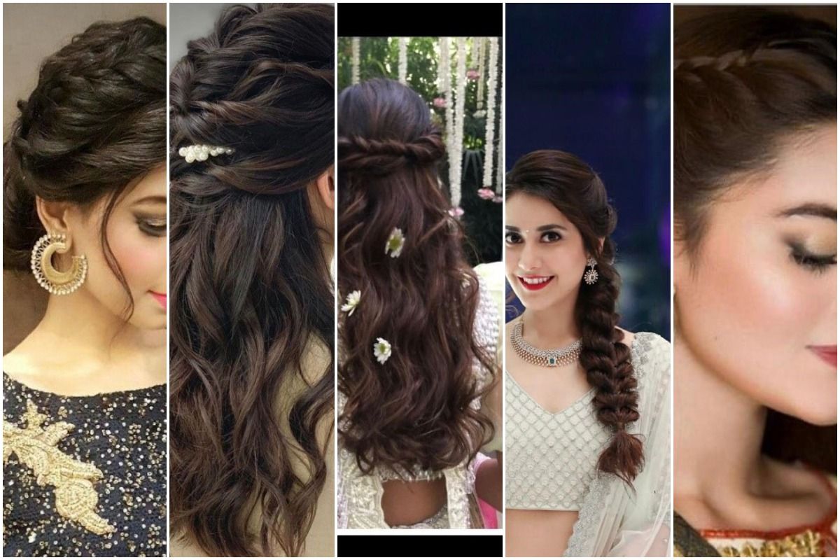 Sangeet Hairstyle #free #hairstyle #flowers #flowerstagram | Reception  hairstyles, Bridal hairdo, Hairdo wedding