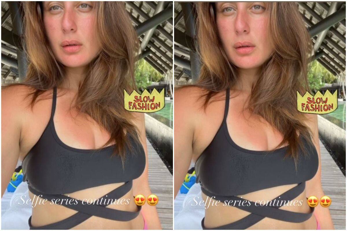 Kareena Kapoor Khan Flaunts Her Toned Figure in Sexy Black Bikini, Raises  The Temperature in Maldives