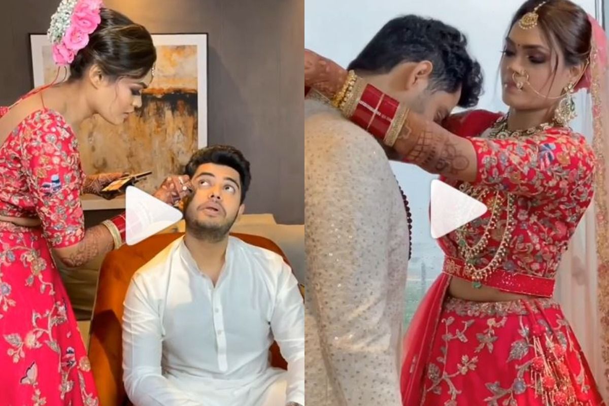 This Video of a Bride Helping Her Groom Get Ready for Their Wedding is the Sweetest Thing Ever | WATCH
