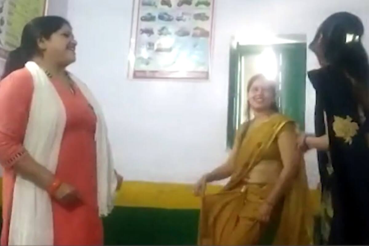 Viral Video: Agra School Teachers Caught Dancing to Mainu Lehenga Song in  Classroom, Suspended | Watch