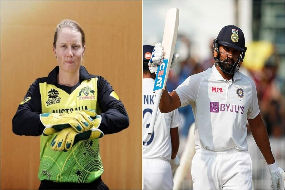 Alyssa Healy and Rohit Sharma | SportzPoint.com