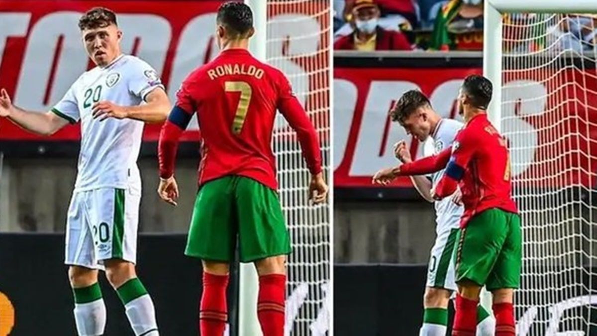 VIDEO Cristiano Ronaldo Slaps Ireland Defender Dara O Shea Before Taking Penalty FIFA World Cup Qualifier Indiacom Cristiano Ronaldo live stream
