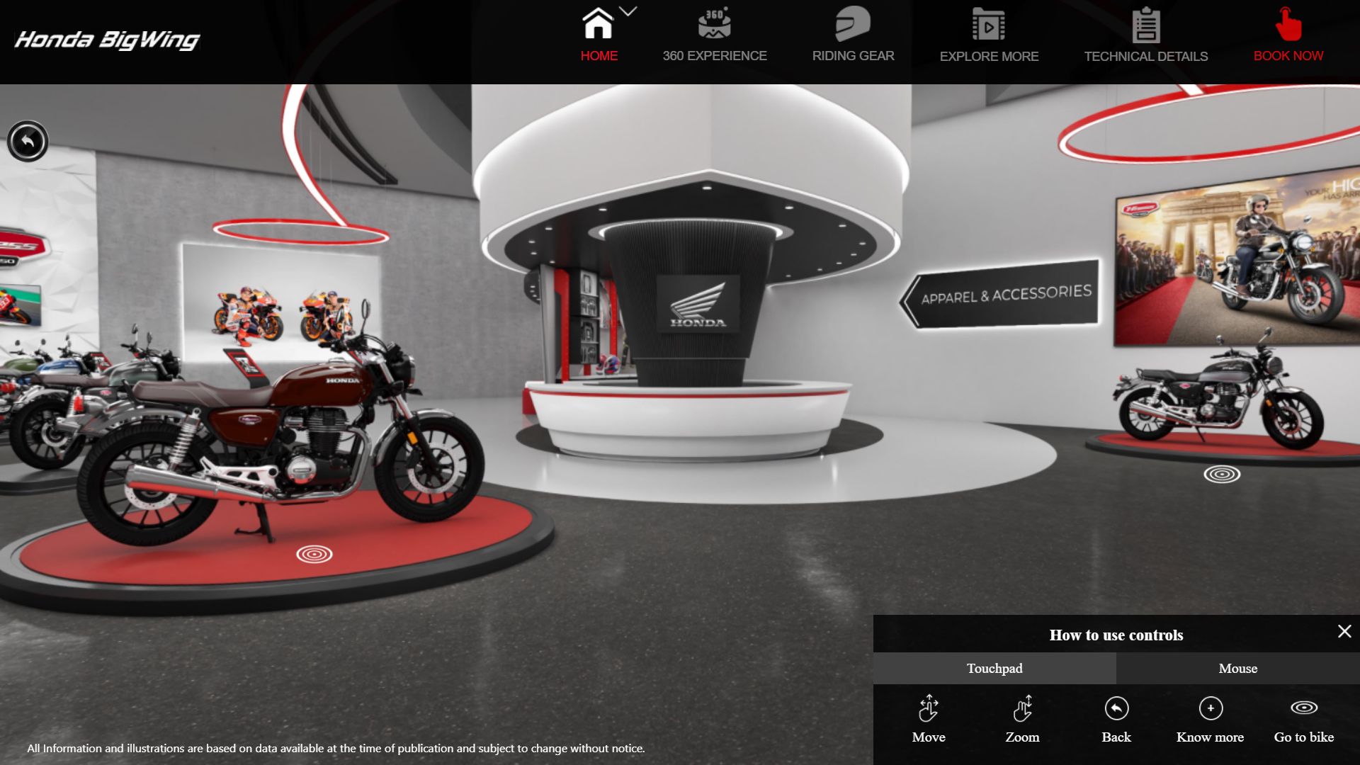 Honda big wing sales showroom