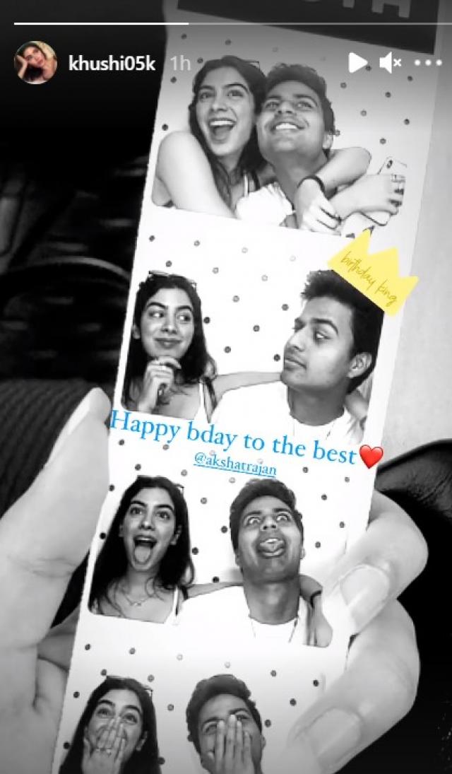 Khushi Kapoor’s birthday wish for Akshat Ranjan (PC: Khushi's IG)