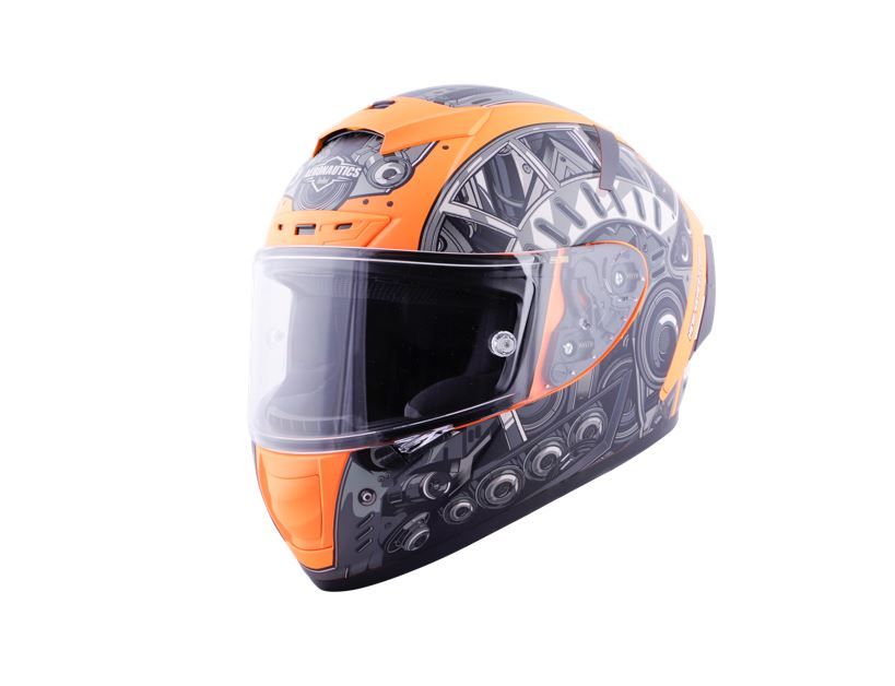 Steelbird SBA-2 7Wings ISI Certified Full Face Helmet Fitted with Clear and  Extra Chrome Visor : Amazon.in: Car & Motorbike