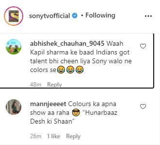 Comments on India's Got Talent Promo