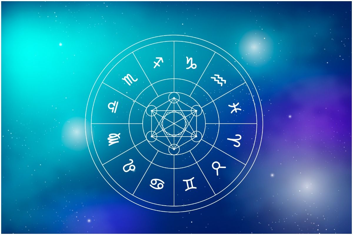 ZODIAC FLAG 5' x 3' Astrology Horoscope Wheel of 12 Star Signs 