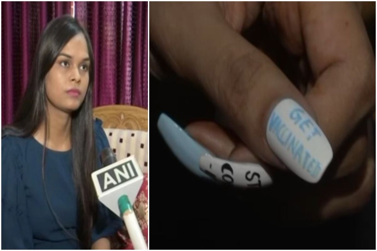 Patna Artist Paints Her Nails, Writes Get Vaccinated on Her Thumb to Raise Covid-19 Awareness