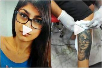 Mia Khalifas Indian Fan Gets Her Face Tattooed On His Leg, She ...