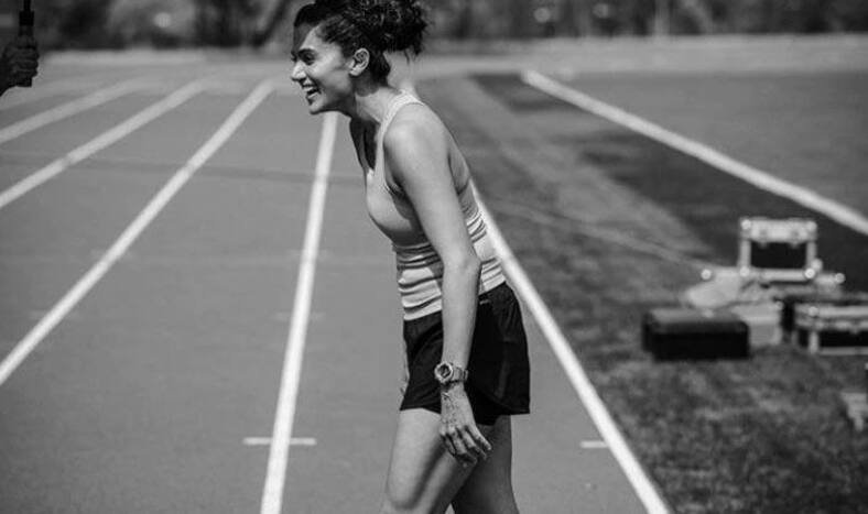 taapsee pannu shares a photo of tones legs from rashmi rocket boys got jealous says this is a male legs