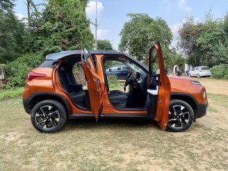 The Tata Punch has 90-degree opening doors.