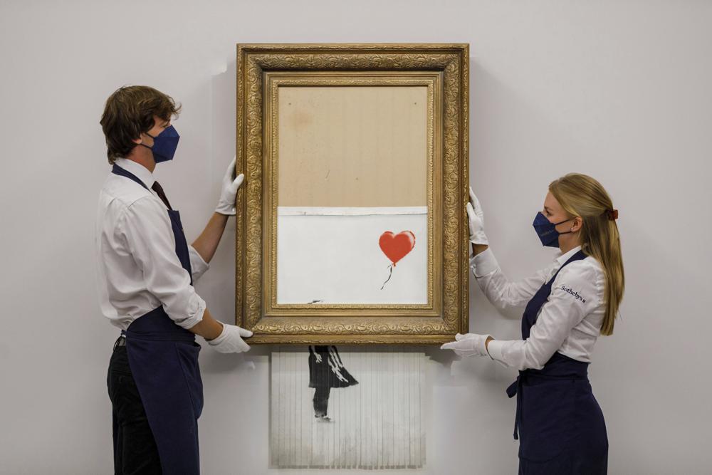 Banksy's Mediterranean Sea View 2017 on Sotheby's charity sale