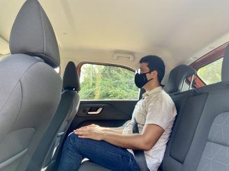 There is ample knee room and headroom at the rear seat of the Tata Punch.