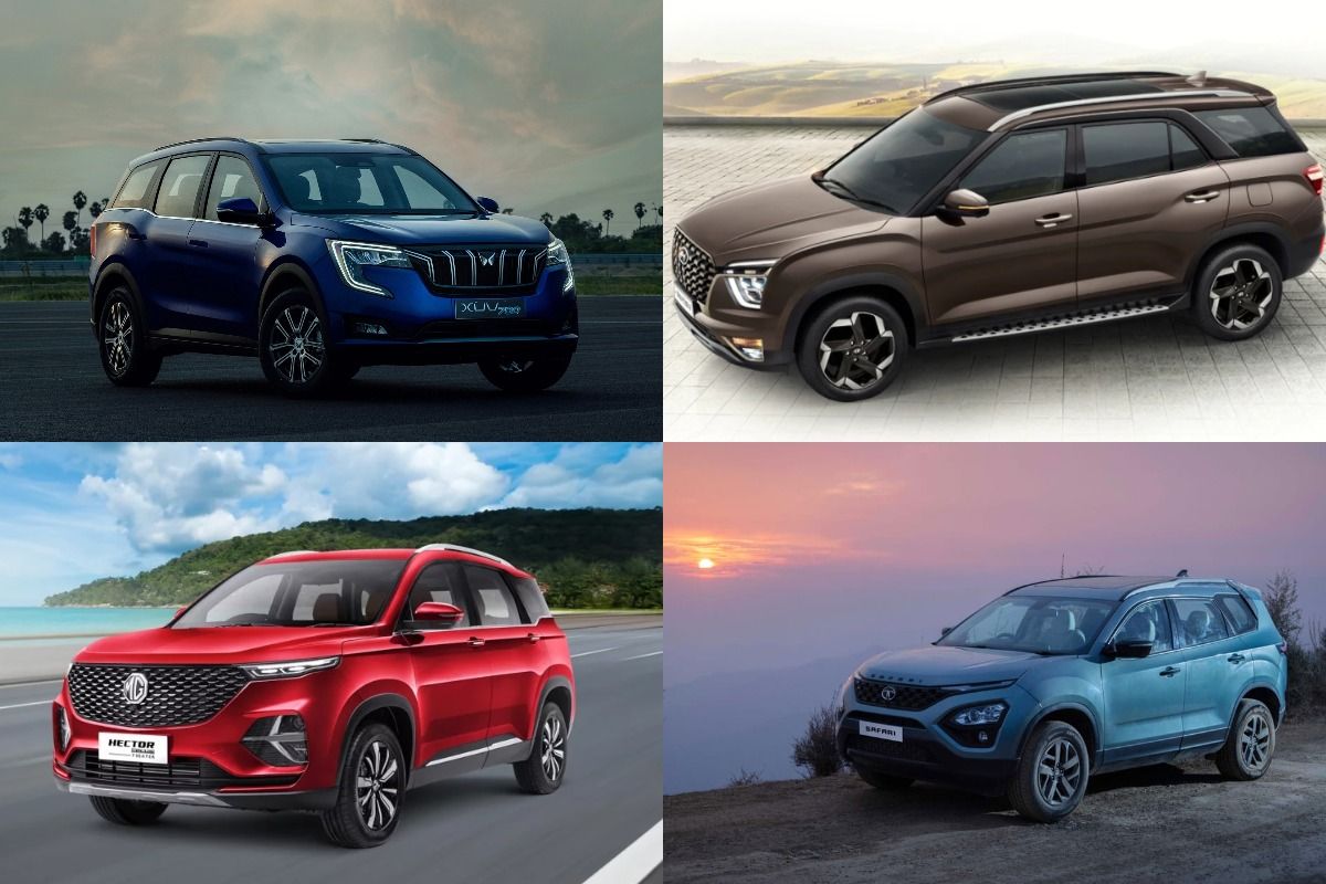 Mahindra XUV700 vs Hyundai Alcazar vs MG Hector Plus vs Tata Safari