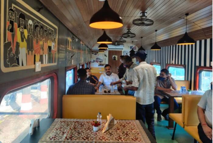 Old Train Coaches Turn Into a Swanky 'Restaurant on Wheels' in Mumbai - Check Interesting Details