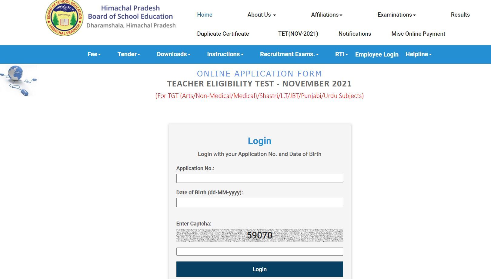 HP TET Application Form 2021 Correction Window Opens at