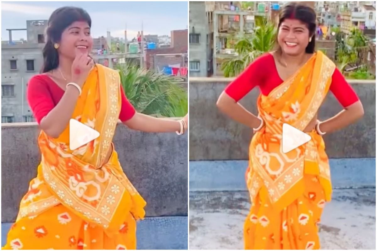 Viral Video Woman Performs Bihu Dance On Manike Mage Hithe Video Delights People Watch