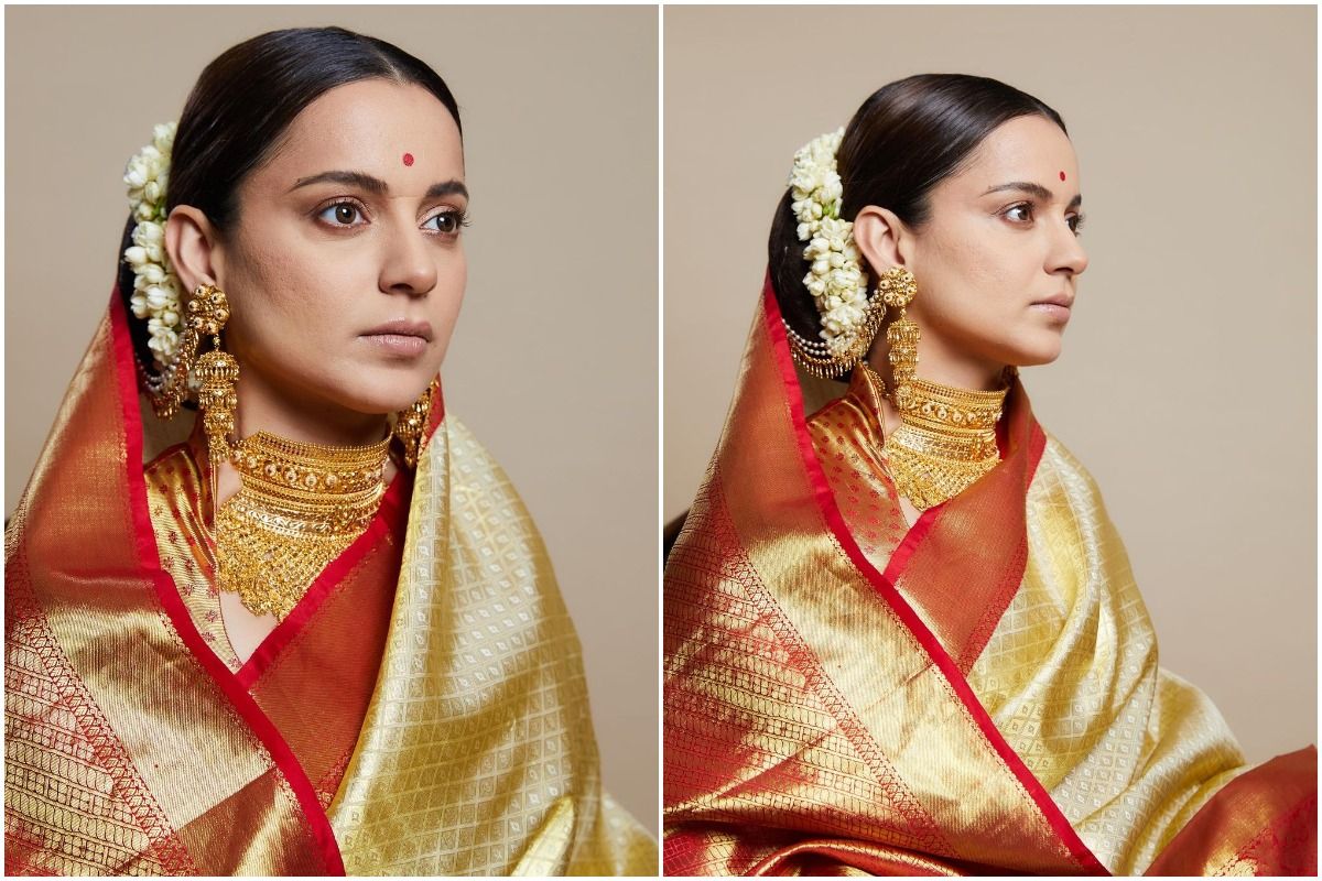 67th National Film Awards| Kangana Ranaut is Ethereal in Red And Golden  Kanchipuram Saree, See Photos