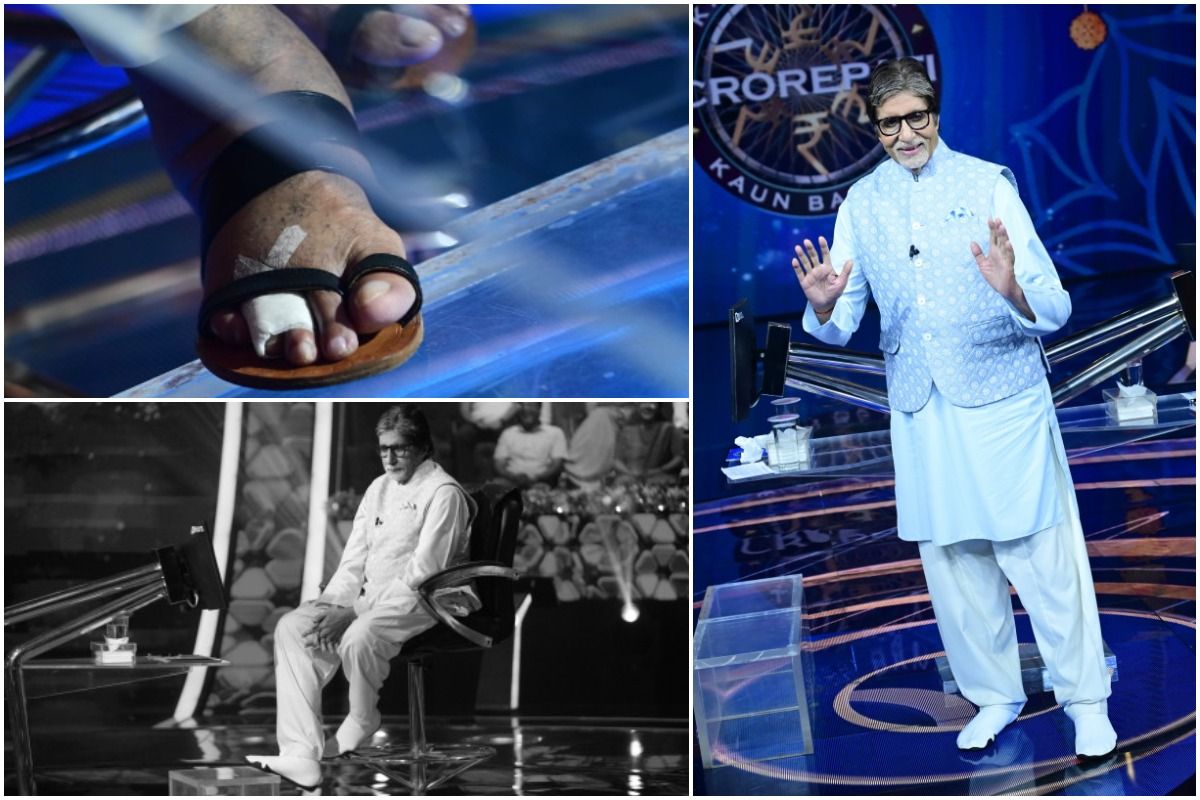 Amitabh Bachchan Shares Picture Of His Fractured Toe As He Shoots KBC ...