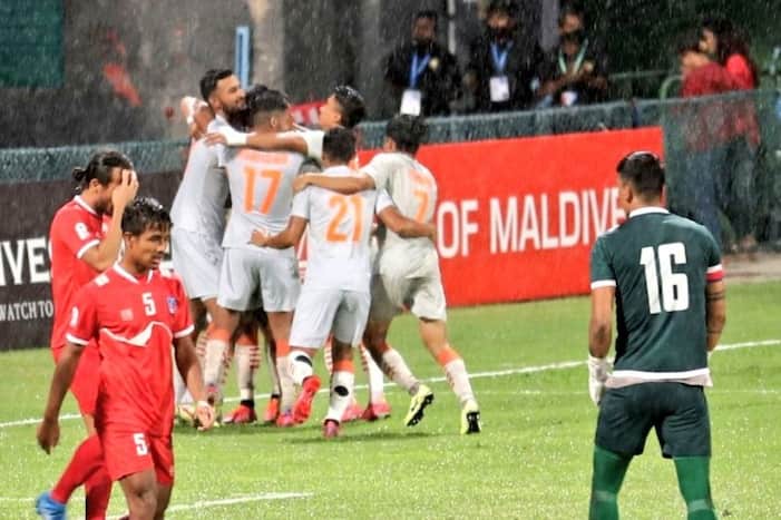 India Blank Nepal 3-0, Win SAAF Championship For 8th Time; Sunil Chhetri Equals Lionel Messi With 80 Goals