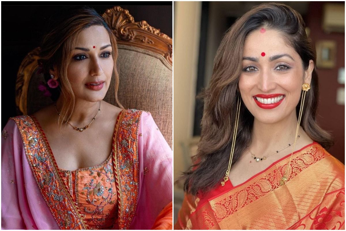 Sonali Bendre and Yami Gautam Wore a Similar Mangalsutra Worth Rs  Lakh  on Karwa Chauth - Who Pulled Off The Look Better?