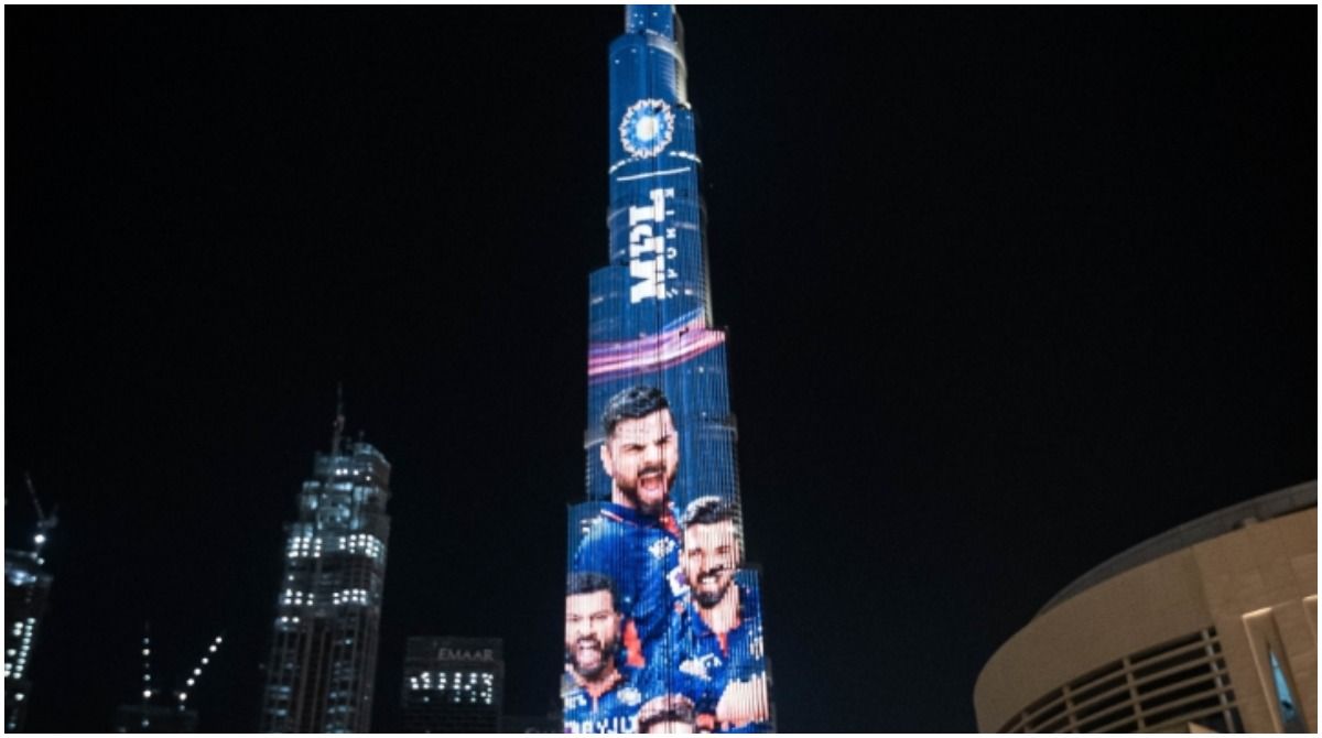 Video Team India New Jersey T20 World Cup 2021 At Burj Khalifa Virat