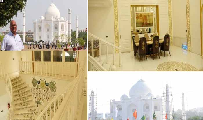 MP  Burhanpur s Anand Prakash Chouksey gifts a replica of Taj Mahal to his wife Manjusha