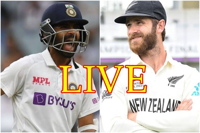 Highlights IND vs NZ, 1st Test Match Day 1: डेब्यू टेस्ट में श्रेयस अय्यर ने बिखेरी चमक, रविंद्र जडेजा ने भी जड़ा अर्धशतक