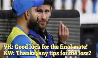 New Zealand vs Australia T20 | Wasim Jaffers Cheeky Virat Kohli-Kane  Williamson Meme on Any Tips on Toss Ahead of T20 World Cup 2021 Final Goes  Viral