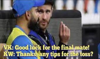 New Zealand vs Australia T20 | Wasim Jaffers Cheeky Virat Kohli-Kane Williamson Meme on Any Tips on Toss Ahead of T20 World Cup 2021 Final Goes Viral New Zealand vs Australia T20 | Wasim Jaffers Cheeky Virat Kohli-Kane Williamson Meme on Any Tips on Toss Ahead of T20 World Cup 2021 Final Goes Viral