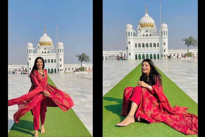 Pakistani model, Gurdwara Darbar Sahib, Kartarpur, Pak Police, Imran Khan, india, Pakistan,