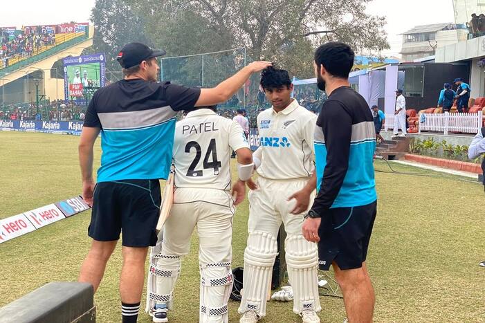 We Did It Together Bro: Rachin Ravindra to Ajaz Patel As They Discuss Nerves (@BlackCaps)
