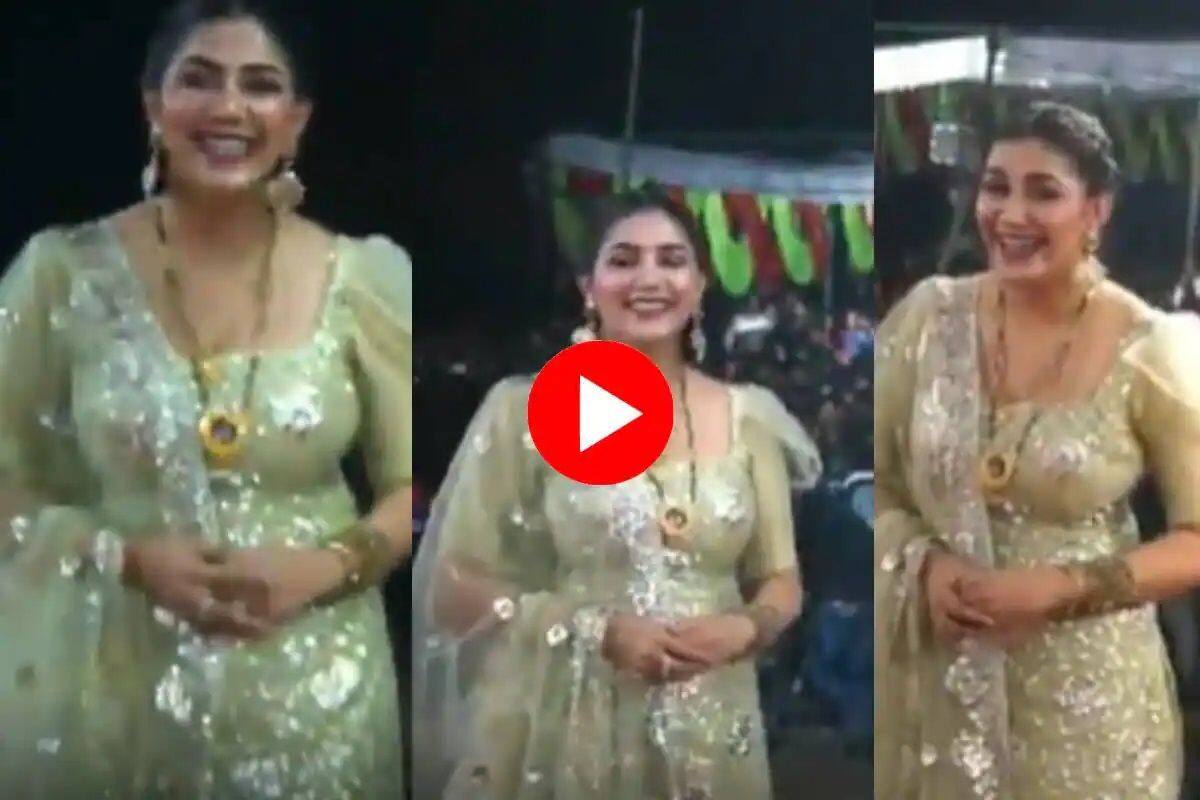 Sapna Choudhary Shares Clip of Massive Gathering of Fans at Her Dance Show,  Video Goes Viral