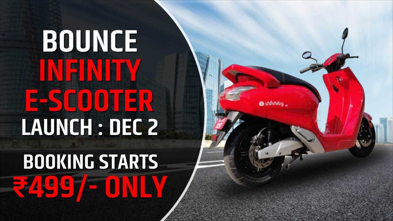 Bounce Infinity Electric Scooter Is All Set To Launch On 2nd December ...