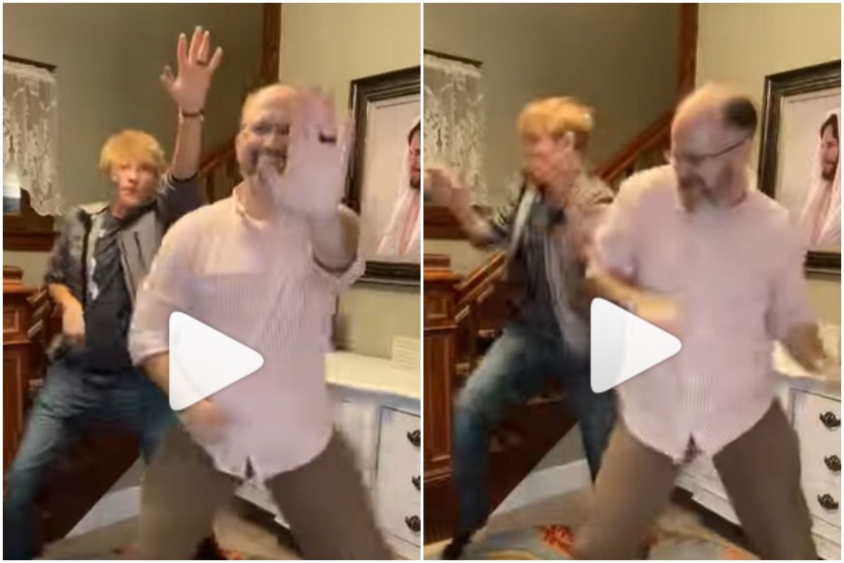 Viral Video: Dancing Dad Grooves to Badshah’s Jugnu Song With His Son, Desi Janta Loves It | Watch