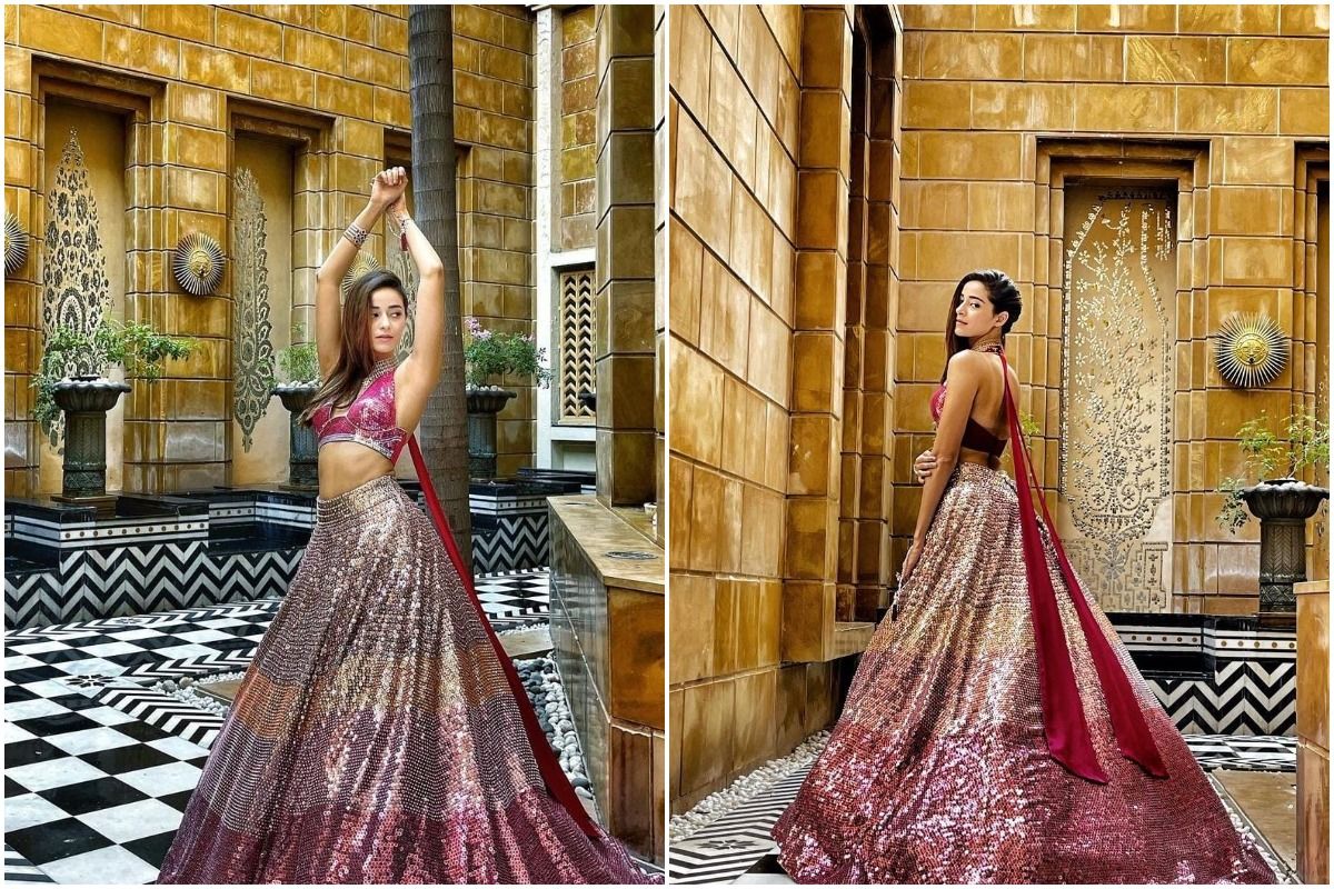Aza - #ShraddhaKapoor looks splendid in Manish Malhotra's ombre pink lehenga  set detailed to glamorous perfection with shimmer & sequins. Discover more  from the designer's collection at the Aza stores and online