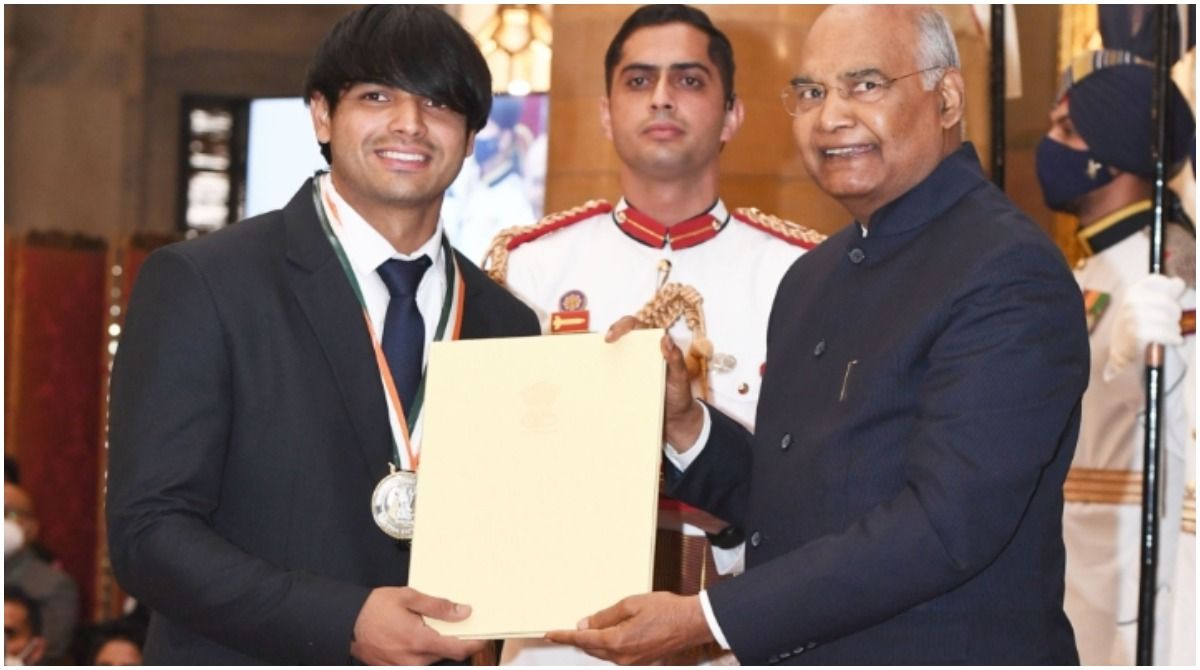 National Sports Awards: Neeraj Chopra Happy to Get Khel Ratna in Presence of Grandfather