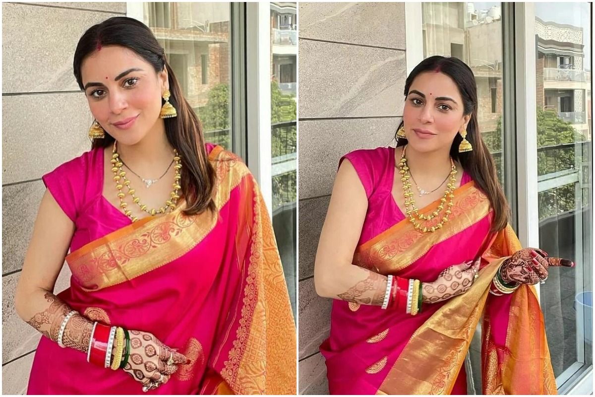 Dia Mirza's bridal Banarasi saree is the same one that Deepika Padukone  wore during Diwali 2020 2020 : Bollywood News - Bollywood Hungama